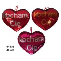Sun-Day Serce cekinowe Kocham Ci� 45cm MIX