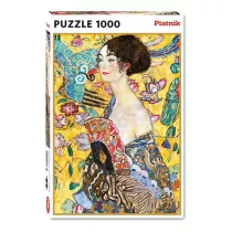 Puzzle 1000 el. Klimt, Dama z Wachlarzem Piatnik