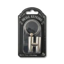 If Silver Letter Keyring - brelok do kluczy litera H