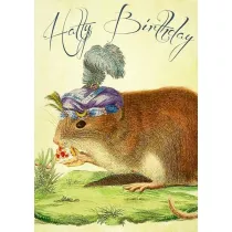 Madame Treacle Karnet B6 z kopert� Urodziny Myszka w kapeluszu