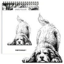 Narcissus Szkicownik A5/60K na spirali - Pies Berne�czyk