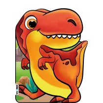 Kolorowanki z naklejkami - Tyranozaur