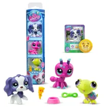 Littlest Pet Shop Tuba Zestaw 3 figurek zwierztek +akcesoria seria 3