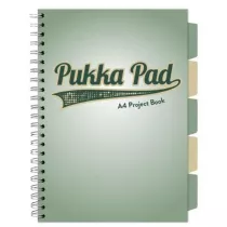 Pukka Pad Project Book A4 Sage Zielony kratka, 80g 100 kartek