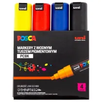 Uni Mitsubishi Pencil Markery plakatowe PC-8K 4 szt.