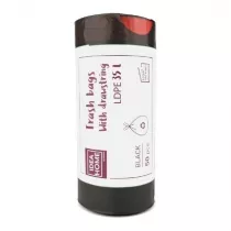 Idea Worki z tam cigajc 35L czarne 50 szt.