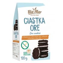 BiaMar Ciastka Ore kakaowo-śmietankowe bezglutenowe, bez dodatku cukru 120 g