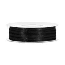 PartyDeco Wst��ka dekoracyjna czarna 3mm/50m