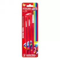 Sweet colours Zestaw pdzli z wosia syntetycznego 3szt