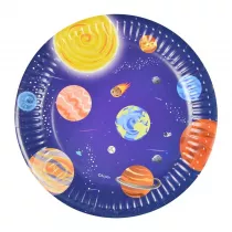 Arpex Talerze papierowe Galaxy 18cm 8 szt.