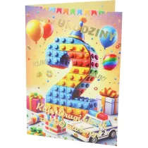 Nero KARNET URODZINY 2 B6 Z KOP NER A-033 FOL