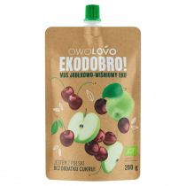 Owolovo Mus jabłkowo-wiśniowy Ekodobro 200 g Bio
