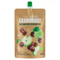 Owolovo Mus jabkowo-winiowy Ekodobro 200 g Bio