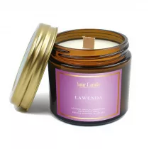 Your Candle �wieca sojowa zapachowa z drewnianym knotem lawenda 120 ml