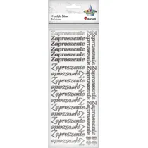 Titanum Naklejki foliowe napis Zaproszenie 28 szt