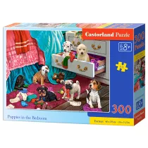 Puzzle 300 el. Psiaki w sypialni Castorland