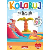 Na basenie. Koloruj