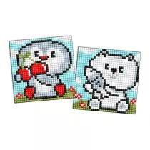 Diamentowa mozaika na magnesie Pingwin i Nied�wiadek Ideyka