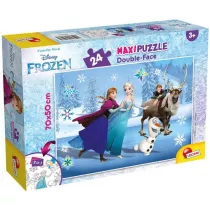 Puzzle dwustronne 24 el. Supermaxi. Kraina Lodu Lisciani