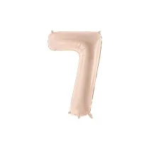 PartyDeco Balon foliowy cyfra 7 72cm c. be�