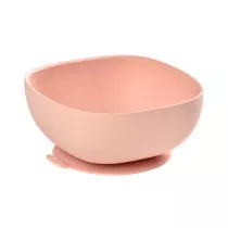 Beaba Silikonowa miseczka z przyssawk pink
