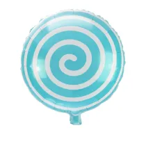 Balon foliowy lizak turkusowy