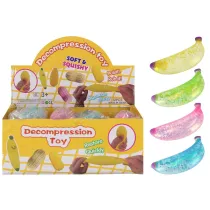 Zabawka wyciskana Banan 13cm mix MEGA CREATIVE 571617