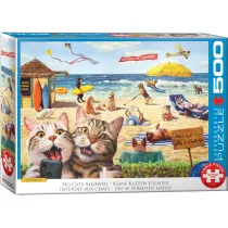 Puzzle 500 el. No cats allowed by Lucia Heffe Eurographics