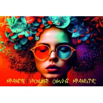 Mata maa dwustronna z nadrukiem color mind