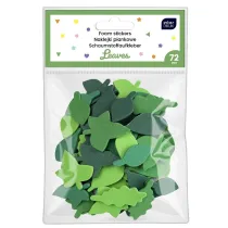 Interdruk Naklejki piankowe samoprzylepne Leaves 72 szt