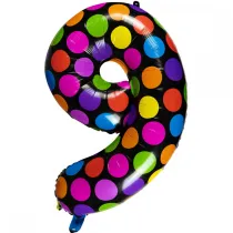 Arpex Balon stoj�cy 9 w kropki 61 cm