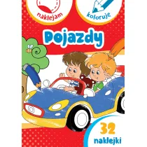 Pojazdy. Naklejam i koloruj�