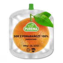 Purena Koncentrat soku pomarańczowego 100% na 3l 600 g