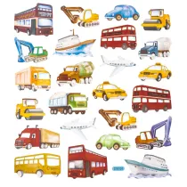 Dalprint Naklejki papierowe - Transport 24 szt.
