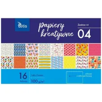 Tetis Papiery kreatywne A5 zestaw 4 16 kartek