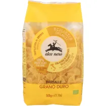 Alce Nero Makaron semolinowy farfalle (uszkodzone opakowanie) 500 g Bio
