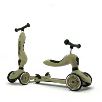 Highwaykick 1 2w1 Jedzik i hulajnoga 1-5 lat Olive Scootandride