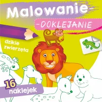 Malowanie-doklejanie. Dzikie zwierzta