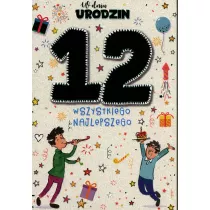 Kukartka Karnet B6 PR-060 Urodziny 12 ch�opiec