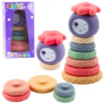Klocki sensoryczne mi�kkie piramida uk�adanka 8el