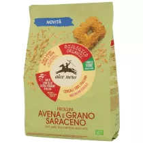 Alce Nero Ciastka owsiano - gryczane z dodatkiem oliwy z oliwek extra virgin (14 %) 250 g Bio