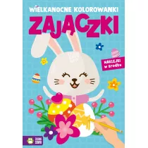 Wielkanocne kolorowanki. Zajczki