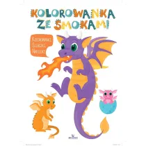 Kolorowanka ze smokami (z brokatem)