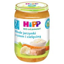 Hipp M�ode jarzynki z ry�em i ciel�cin� po 7. miesi�cu 220 g Bio