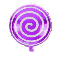 Balon foliowy lizak fioletowy