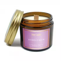 Your Candle wieca sojowa zapachowa z drewnianym knotem jamin z bzem 120 ml
