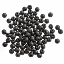 Dalprint Koraliki drewniane matowa czer� 10mm 100 szt.
