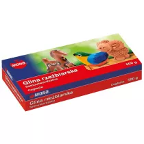 Mona Glina rzebiarska samoutwardzalna ceglasta 500g