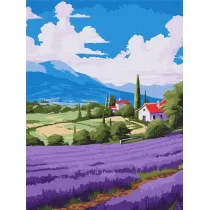 Ideyka Malowanie po numerach - Lawendowe przestrzenie 30x40cm