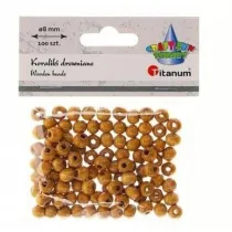 Titanum Koraliki drewniane lakierowane br�zowe 1000 szt